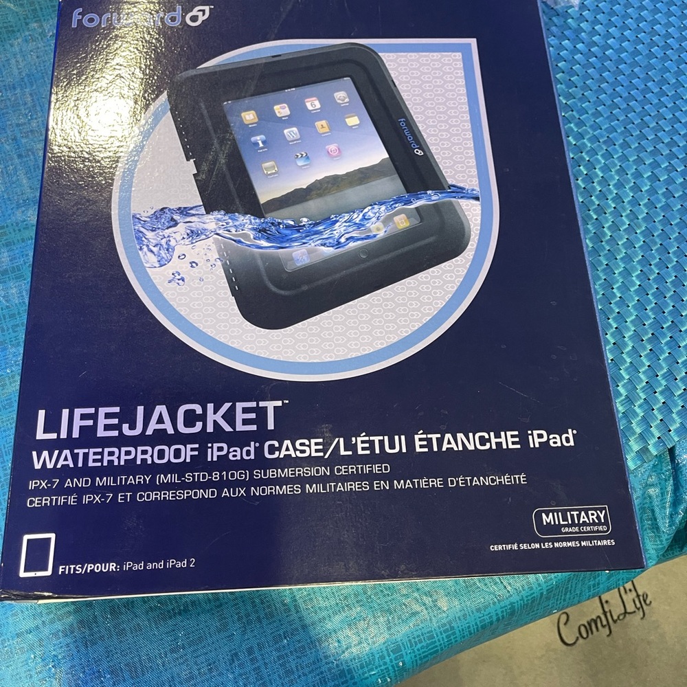 Lifejacket waterproof iPad case